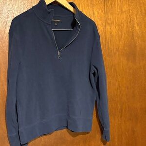 Banana Republic Navy Zip-Up Sweater